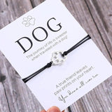 Dogs Paw Prints Adjustable Bracelets - Animal Lover Gift