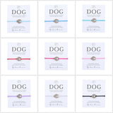 Dogs Paw Prints Adjustable Bracelets - Animal Lover Gift