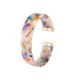Leopard Print Bracelet Acetate Alloy Ladies Charm Floral Decor