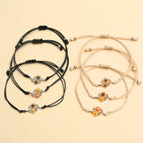 Double Sunflower Branch Rope Bracelet Hand Ornament