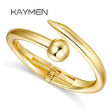 Nail Bangle Cuff Bracelet for Women Girls Love Friendship Jewelry