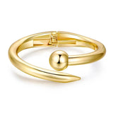 Nail Bangle Cuff Bracelet for Women Girls Love Friendship Jewelry