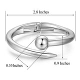Nail Bangle Cuff Bracelet for Women Girls Love Friendship Jewelry