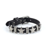 Punk Bracelet Metal Vintage Leather Alloy Belt Star Geometric Unisex