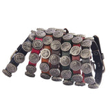 Punk Bracelet Metal Vintage Leather Alloy Belt Star Geometric Unisex