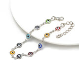Eye Charm Bracelet Silver Chain Adjustable for Women Girls EY476