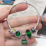 Silver Plated Charms Bracelet for Women Jewelry Gift