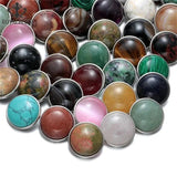10pcs 18mm Snap Button Stone Charms Fit Snap Bracelet For 18mm/20mm Snap Jewelry