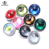 10pcs 18mm Snap Button Stone Charms Fit Snap Bracelet For 18mm/20mm Snap Jewelry
