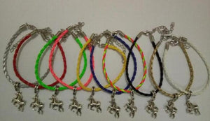 Unicorn Horse Charms Bracelet Women Lucky Weave Leather Gift Amulet Jewelry