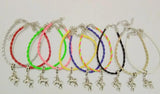 Unicorn Horse Charms Bracelet Women Lucky Weave Leather Gift Amulet Jewelry
