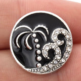 6pcs High Snap Button DIY Rhinestone Metal Buttons 18mm 20mm