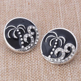 6pcs High Snap Button DIY Rhinestone Metal Buttons 18mm 20mm