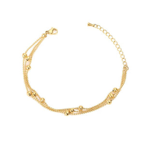 Classic Beaded Women's Bracelet Three-layer Bead Chain Girl Accessories Jewelry