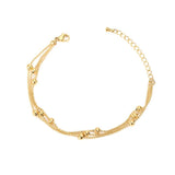 Classic Beaded Women's Bracelet Three-layer Bead Chain Girl Accessories Jewelry