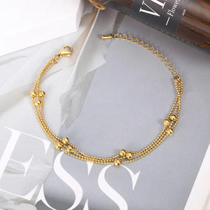 Classic Beaded Women's Bracelet Three-layer Bead Chain Girl Accessories Jewelry