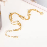 Classic Beaded Women's Bracelet Three-layer Bead Chain Girl Accessories Jewelry