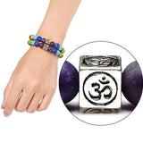 Colorful Life Tree Stone Bracelet 7 Chakra Healing Crystal Yoga Bead Balancing
