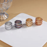 Adjustable Magnetic Therapy Detox Bracelet Ring Set for Girls