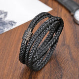 Bohemian Leather Woven Bracelet for Men