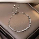 Classic Zircon Crystal Pull Out Bracelets for Women