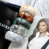 Exaggerated Pattern Acrylic Resin Wide Bangle Bracelet Women Jewelry