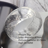 Exaggerated Pattern Acrylic Resin Wide Bangle Bracelet Women Jewelry