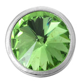 Colorful Rhinestone Metal Round Snap Button Fit 18mm Snap Button Bracelet Neckla