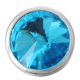 Colorful Rhinestone Metal Round Snap Button Fit 18mm Snap Button Bracelet Neckla