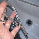 Titanium Steel Band Star Bracelet Pentagram Pendants Punk Bangle