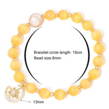 Moon Star Charm Bracelets Cat Eye Beaded Bracelets Women Girls Jewelry Gift