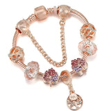 Life Of Tree Charm Bracelet With Leaves Beads