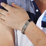 Stainless Steel 12 Constellation Silicone Titanium Bracelet