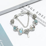 Crystal Heart Pendant Bracelet Charm for Women Classic Jewelry Gift