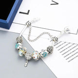 Crystal Heart Pendant Bracelet Charm for Women Classic Jewelry Gift