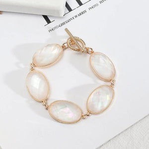 Bohemia Oval Acrylic Abalone Shell Bracelet for Women