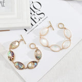 Bohemia Oval Acrylic Abalone Shell Bracelet for Women