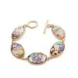 Bohemia Oval Acrylic Abalone Shell Bracelet for Women