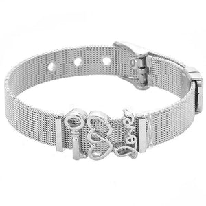 Mesh Bracelets with Slide Charms - DIY Jewelry Gift