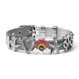Mesh Bracelets with Slide Charms - DIY Jewelry Gift