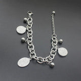 Silver Beads DIY Charm Pendants Bracelet for Women