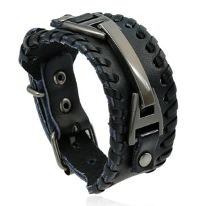Woven Leather Bracelet Punk Men's Bracelet Street Casual Party Jewelry