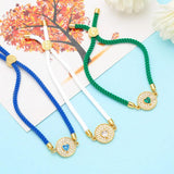 Colorful Crystal Heart Bracelets Plated Jewelry Friendship