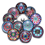 RoyalBeier Glass Snap Button Charms for DIY Jewelry