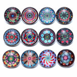 RoyalBeier Glass Snap Button Charms for DIY Jewelry