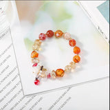 Bohemian Natural Stone Bracelet Crystal Beaded Bracelet for Women