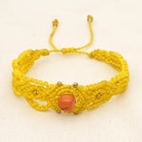 Vintage Rope Beaded Bracelet Lace-Up Hollow Out