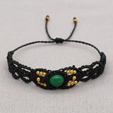 Vintage Rope Beaded Bracelet Lace-Up Hollow Out