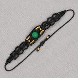 Vintage Rope Beaded Bracelet Lace-Up Hollow Out