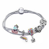 PAN Rainbow Unicorn Multi-loop Chain Bracelet
